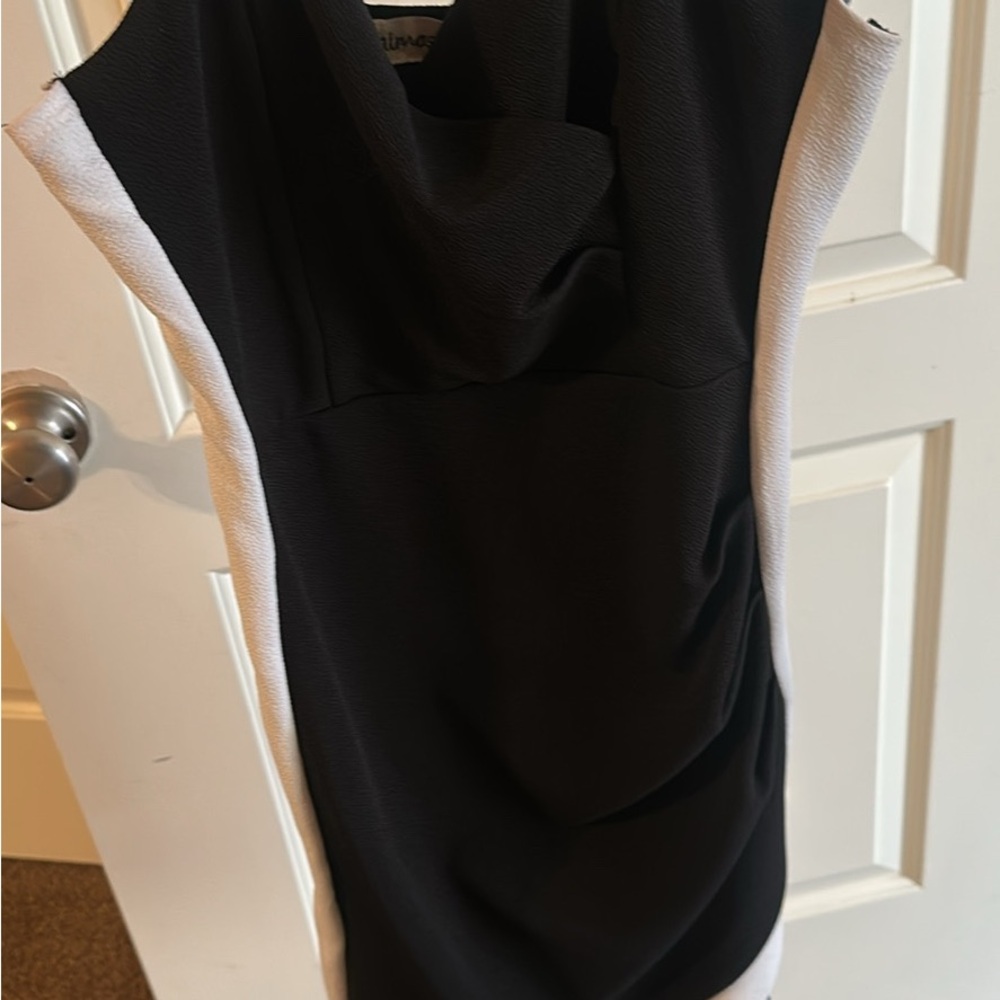 Almost Famous Black and White Mini Dress